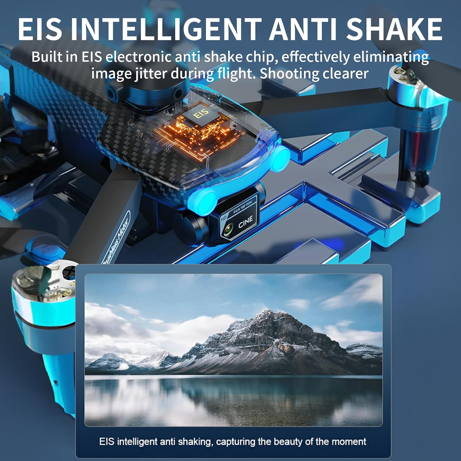 OBEST Drone with Camera 4K, RC Foldable FPV WiFi Live Transmission Drone, Obstacle Avoidance, Brushless Motor, 2 Batteries 28 Minutes, One Key Start/Landing, Headless Mode, Drone for Children - Image 5