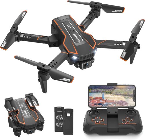 Drone with Camera HD 720P for Children, RC Drone Quadcopter with FPV WiFi Transmission, Headless Mode, 3D Flip, Altitude Hold, Trajectory, Toys and Gifts for Boys Girls Beginners