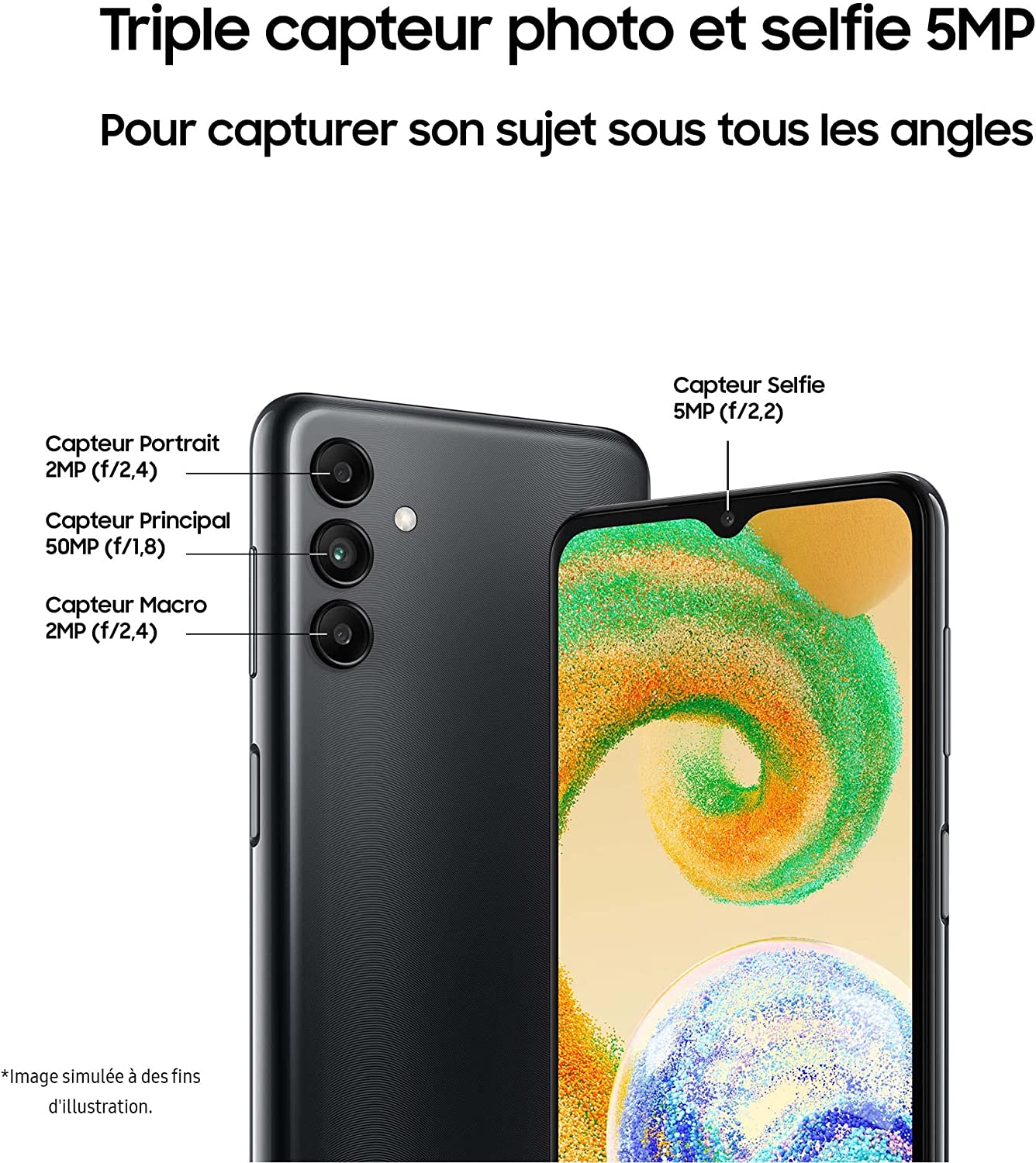 Samsung A047F/DSN Galaxy A04s, Dual, Unlocked, 32GB 3GB, Black - Image 4