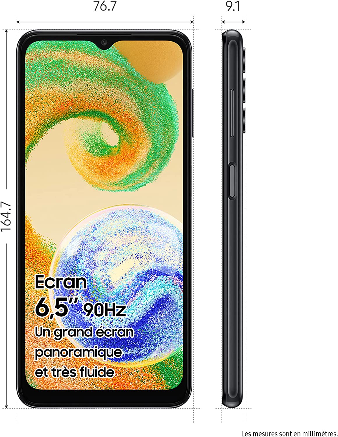 Samsung A047F/DSN Galaxy A04s, Dual, Unlocked, 32GB 3GB, Black - Image 3